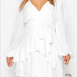 White Sequin Dress